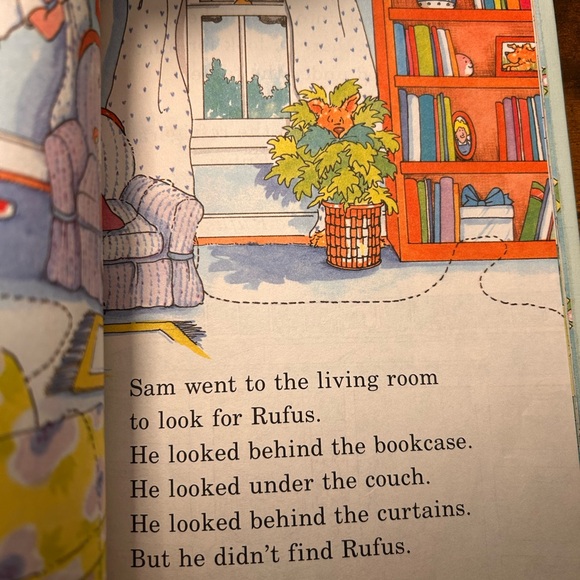 (10/$25) 1988 Where's Rufus? Children's Book - Picture 15 of 16